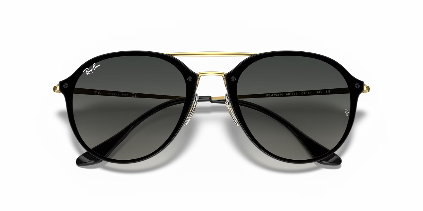 Lentes De Sol Rb Blaze Double Bridge Rb4292n Dorado Gris Degradado