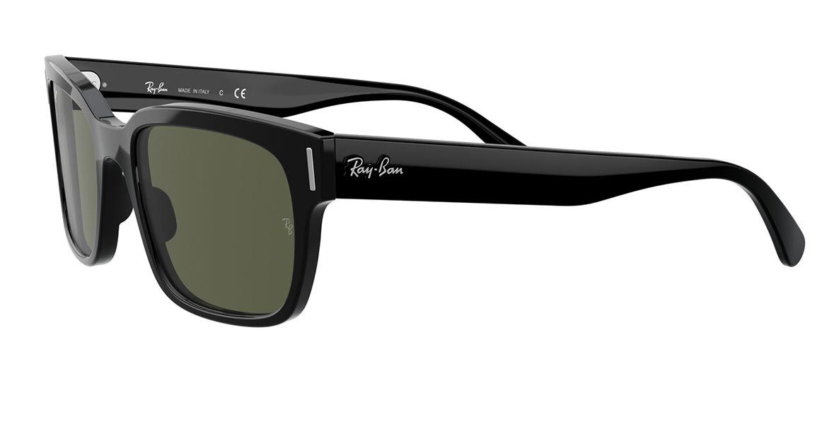 Lentes De Sol Rb Jeffrey Rb2190n Negro Brilloso Verde G15