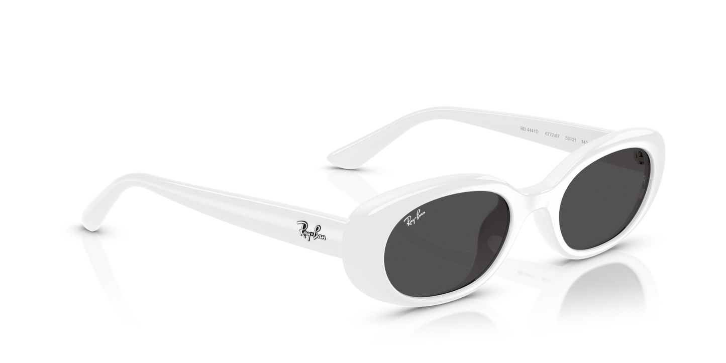 Lentes De Sol Rb4441D Bio-Based Blanco Negro