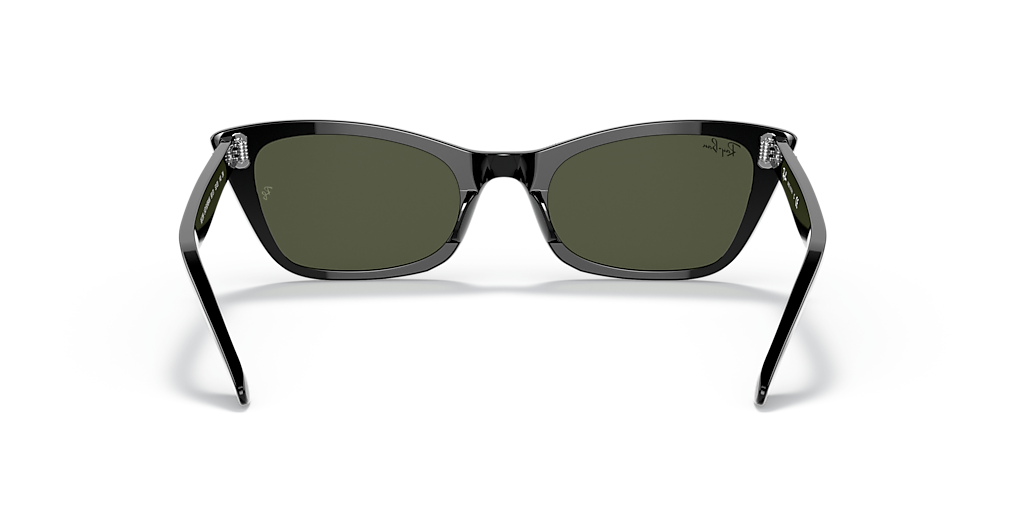 Lentes De Sol Rb Lady Burbank Rb2299 Negro Brilloso Verde G15