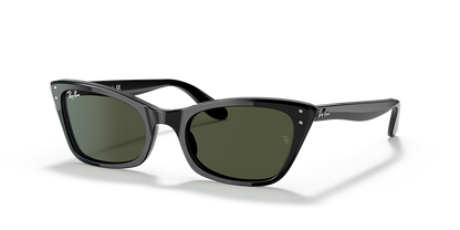 Lentes De Sol Rb Lady Burbank Rb2299 Negro Brilloso Verde G15