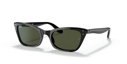Lentes De Sol Rb Lady Burbank Rb2299 Negro Brilloso Verde G15