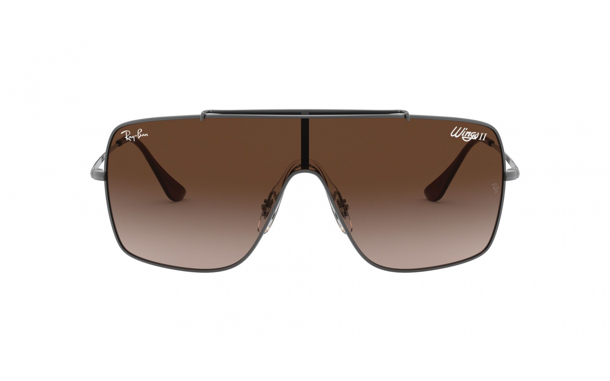 Lentes De Sol Rb WINGS 2 Flat Rb3697n Gunmetal-Café degradado