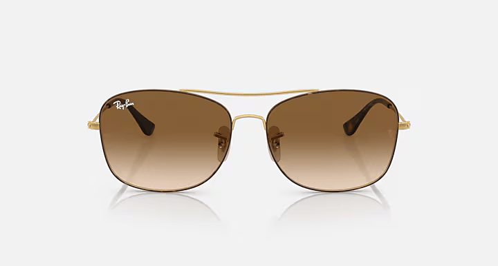 Lentes De Sol Rb3799n Dorado Café Degradado