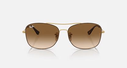 Lentes De Sol Rb3799n Dorado Café Degradado