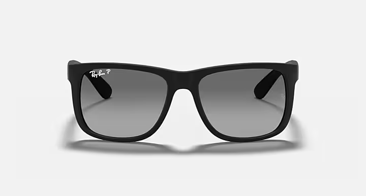 Lentes De Sol Rb Justin Rb4165n Negro Mate-Gris Polarizado