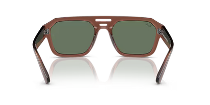 Lentes De Sol Rb Corrigan Bio Based Rb4397 Café Verde Obscuro