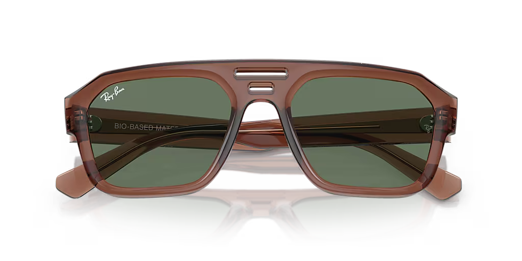 Lentes De Sol Rb Corrigan Bio Based Rb4397 Café Verde Obscuro