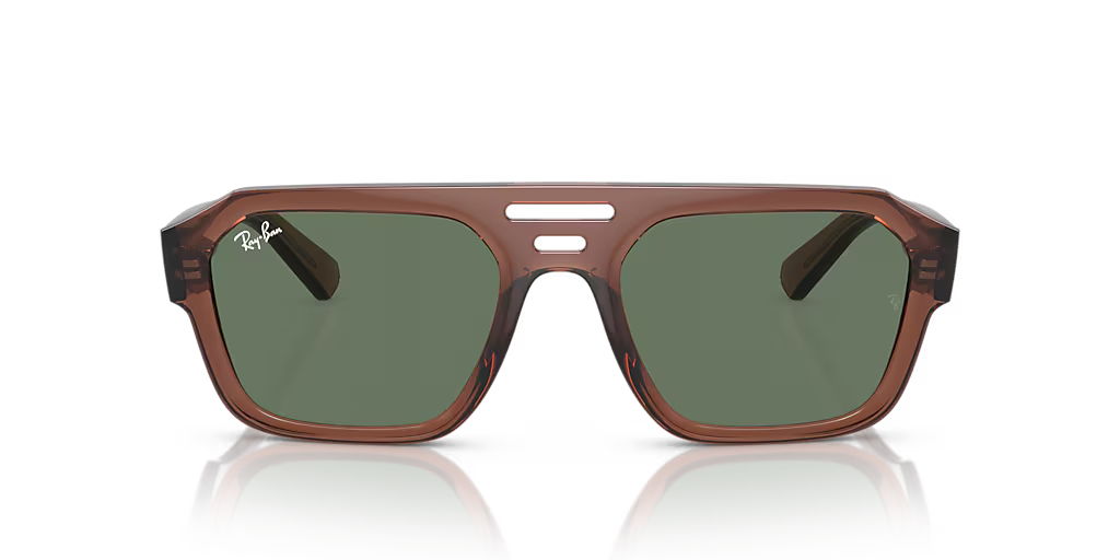 Lentes De Sol Rb Corrigan Bio Based Rb4397 Café Verde Obscuro