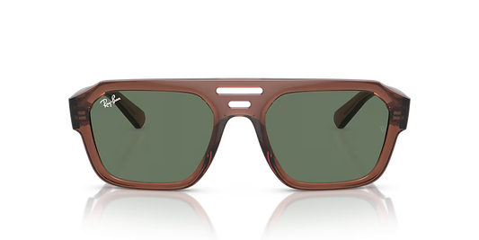 Lentes De Sol Rb Corrigan Bio Based Rb4397 Café Verde Obscuro