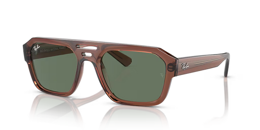 Lentes De Sol Rb Corrigan Bio Based Rb4397 Café Verde Obscuro