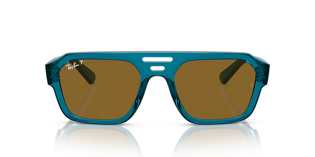 Lentes De Sol Rb Corrigan Bio Based Rb4397 Azul Café Obscuro