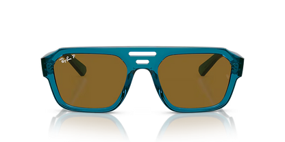 Lentes De Sol Rb Corrigan Bio Based Rb4397 Azul Café Obscuro