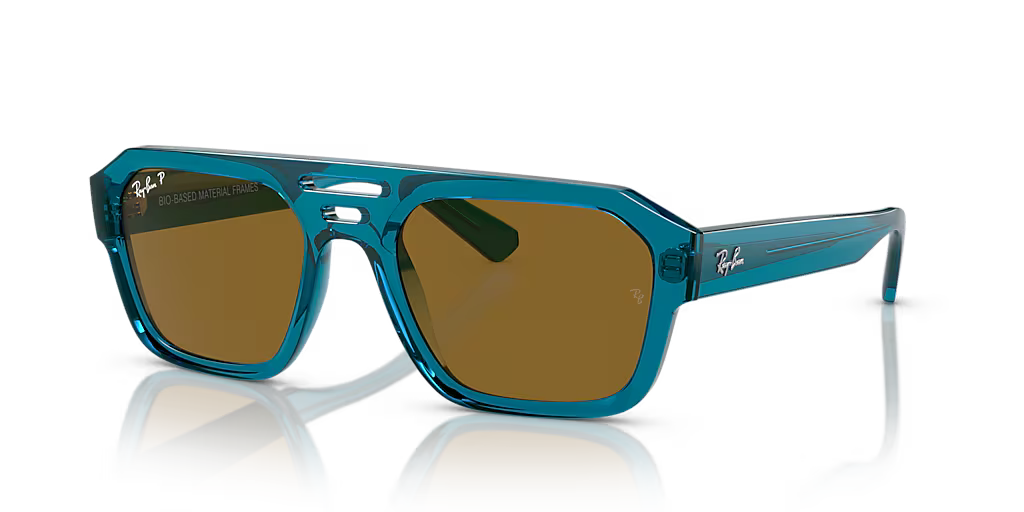 Lentes De Sol Rb Corrigan Bio Based Rb4397 Azul Café Obscuro