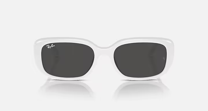 Lentes De Sol Rb4421D Bio-Based Blanco Negro