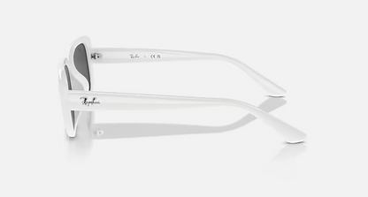 Lentes De Sol Rb4421D Bio-Based Blanco Negro