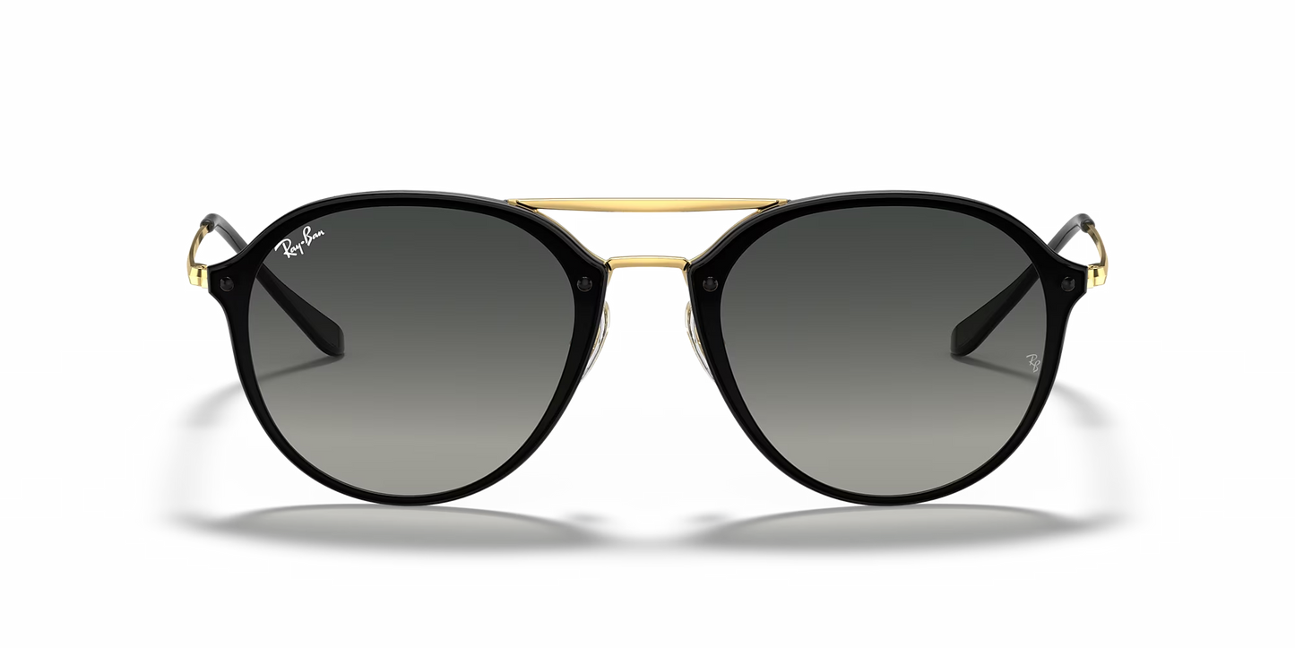 Lentes De Sol Rb Blaze Double Bridge Rb4292n Dorado Gris Degradado