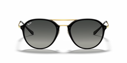 Lentes De Sol Rb Blaze Double Bridge Rb4292n Dorado Gris Degradado