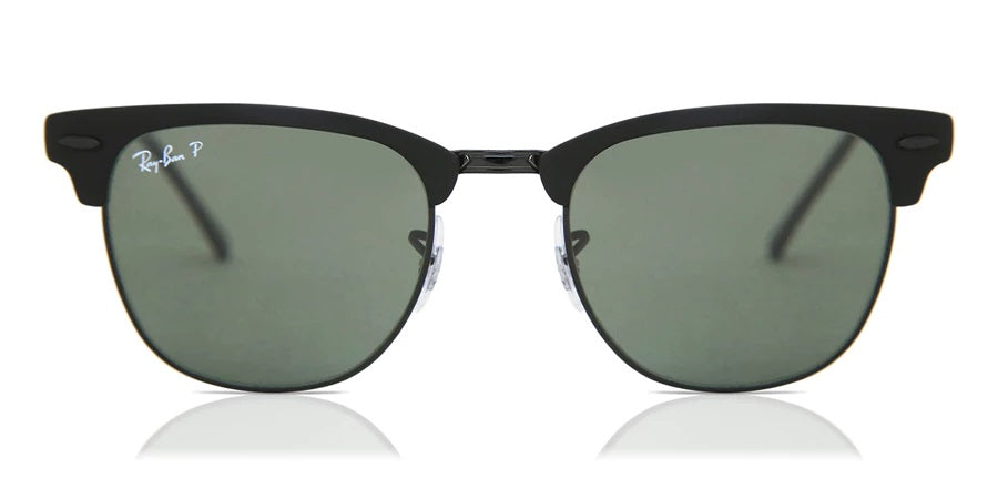 Lentes De Sol Rb Club Metal Rb3716n Negro Verde Polarizado