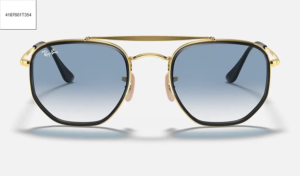 Lentes De Sol Rb Marshal II Rb3648M Dorado Azul Claro
