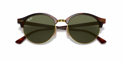 Lentes De Sol Rb Clubround Rb4246n Carey Dorado Verde G15