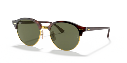Lentes De Sol Rb Clubround Rb4246n Carey Dorado Verde G15