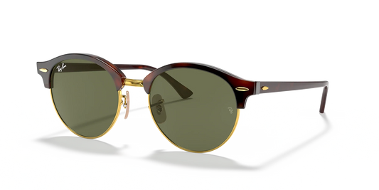 Lentes De Sol Rb Clubround Rb4246n Carey Dorado Verde G15