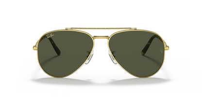 Lentes De Sol Rb Piloto New Aviado Rb3625 Dorado Verde