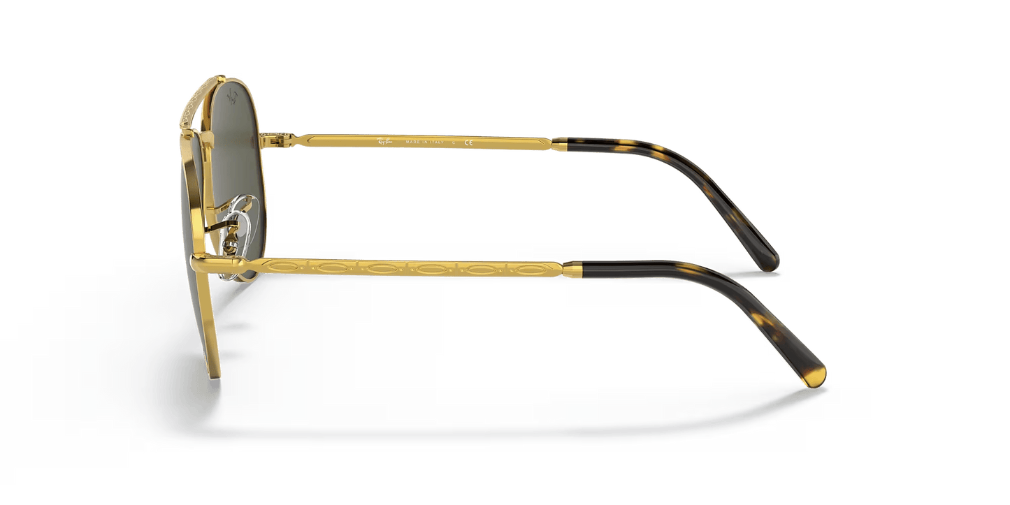 Lentes De Sol Rb Piloto New Aviado Rb3625 Dorado Verde
