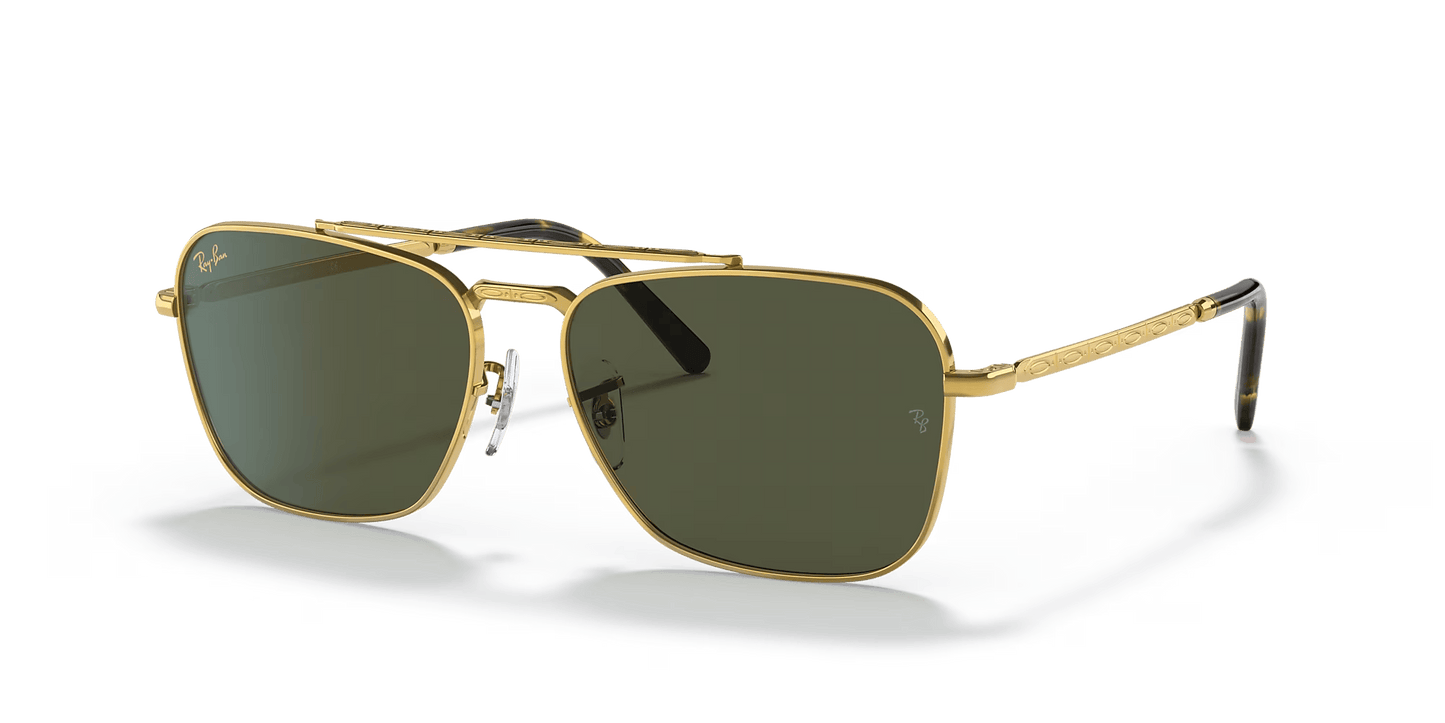 Lentes De Sol Rb Piloto New Caravan Rb3636 Dorado Verde