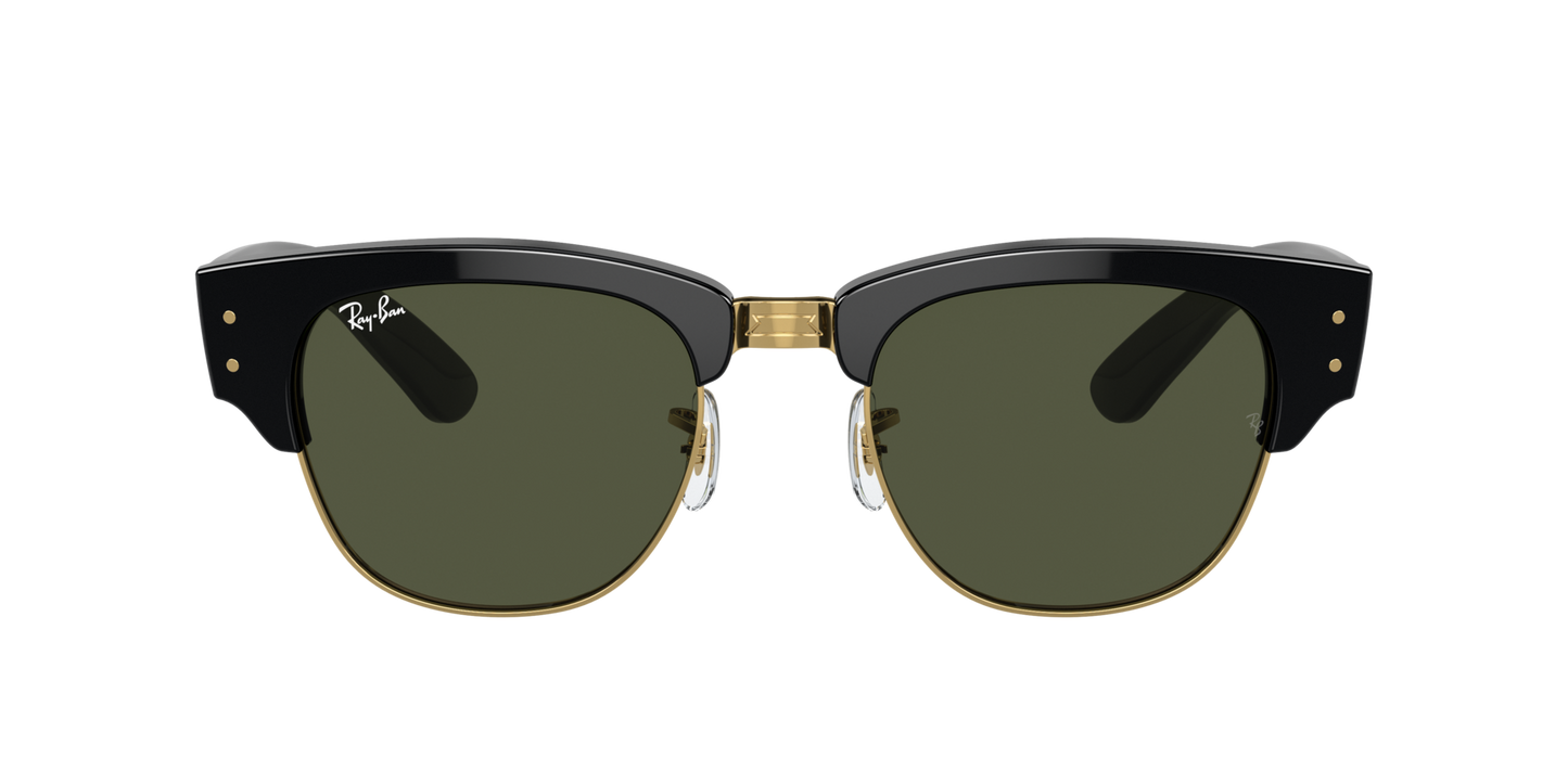 Lentes De Sol Rb Mega Clubmaster Rb0316s Negro Dorado Verde G15