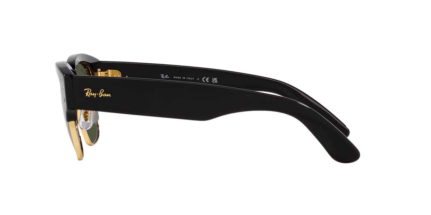 Lentes De Sol Rb Mega Clubmaster Rb0316s Negro Dorado Verde G15