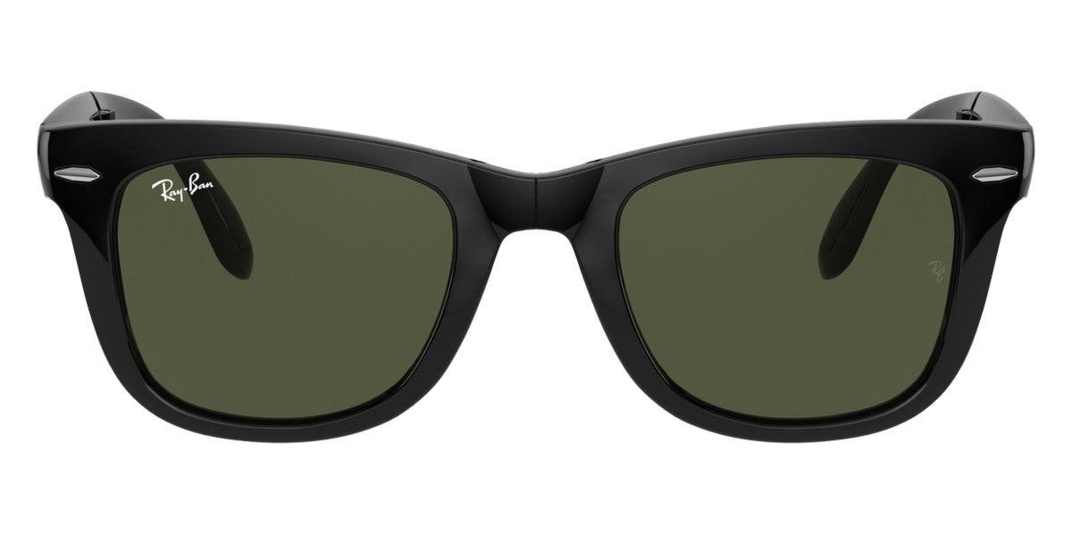 Lentes De Sol Rb Wayfare Folding Rb4105n Negro Brilloso Verde G15