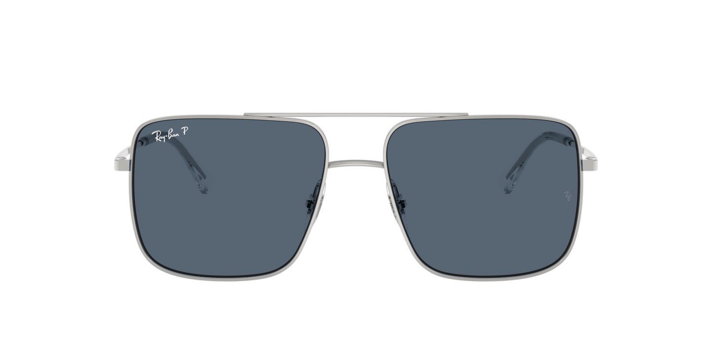 Lentes De Sol Rb3758 Ari Bio-Based Plateado Azul