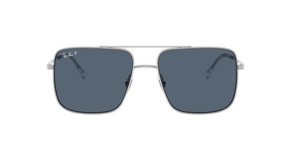 Lentes De Sol Rb3758 Ari Bio-Based Plateado Azul