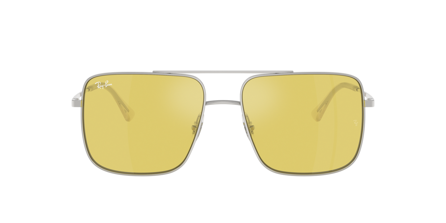 Lentes De Sol Rb3758 Ari Bio-Based Plateado Amarillo