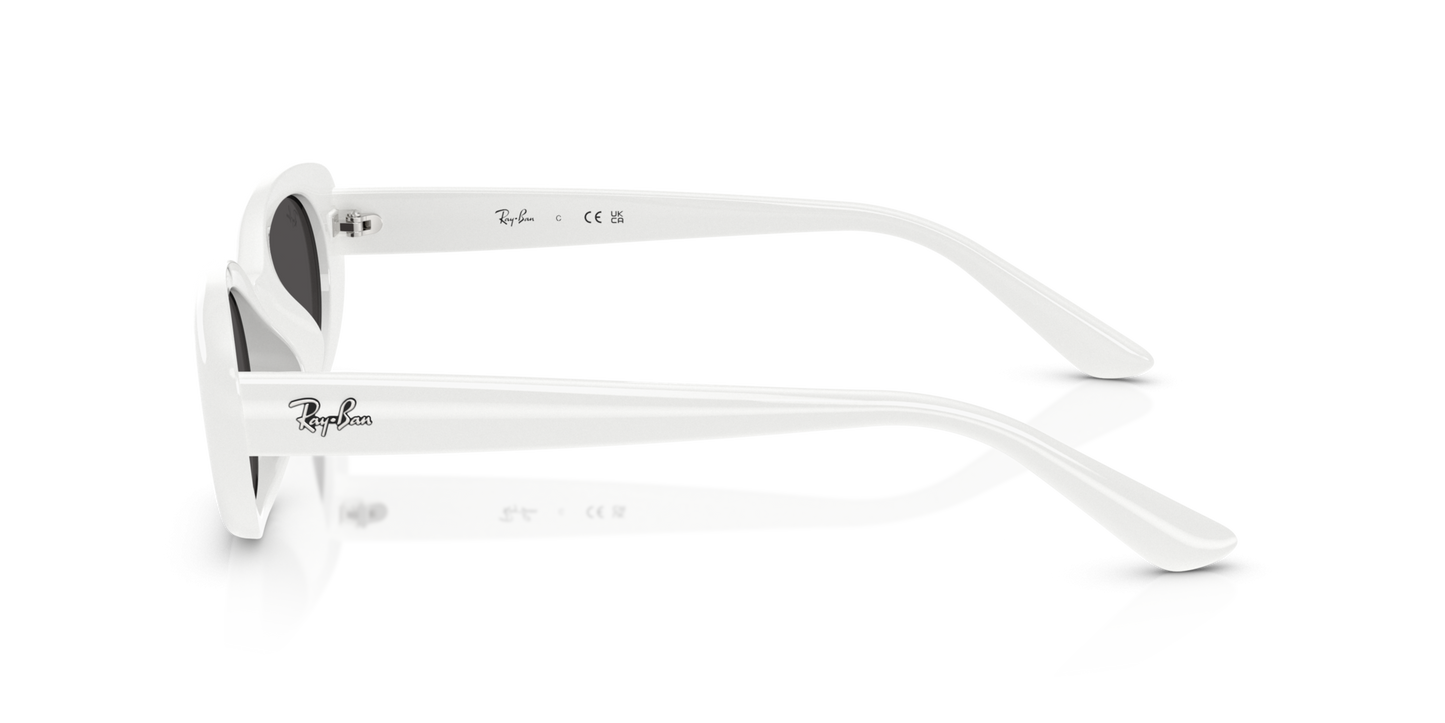 Lentes De Sol Rb4441D Bio-Based Blanco Negro