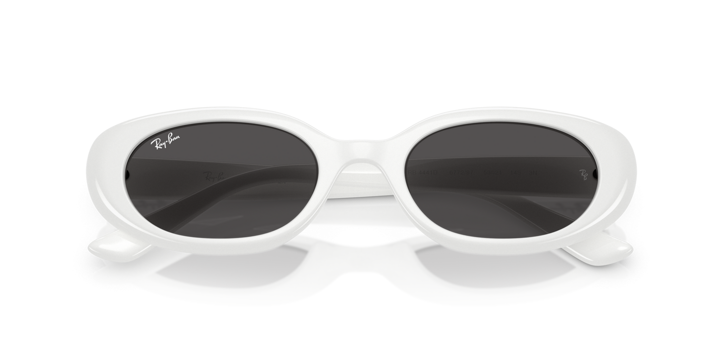 Lentes De Sol Rb4441D Bio-Based Blanco Negro